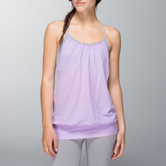 lululemon athletica Tops - Lululemon No Limits Tank light purple size 4